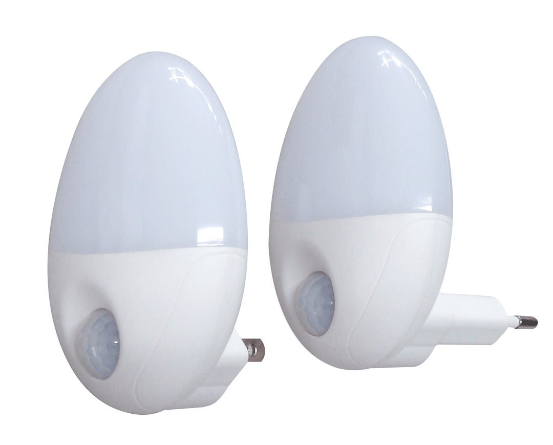 XS-008E EU Plug 2W Infrared Human Body Induction Lamp Plug-In PIR Motion Sensor Night Light - MRSLM