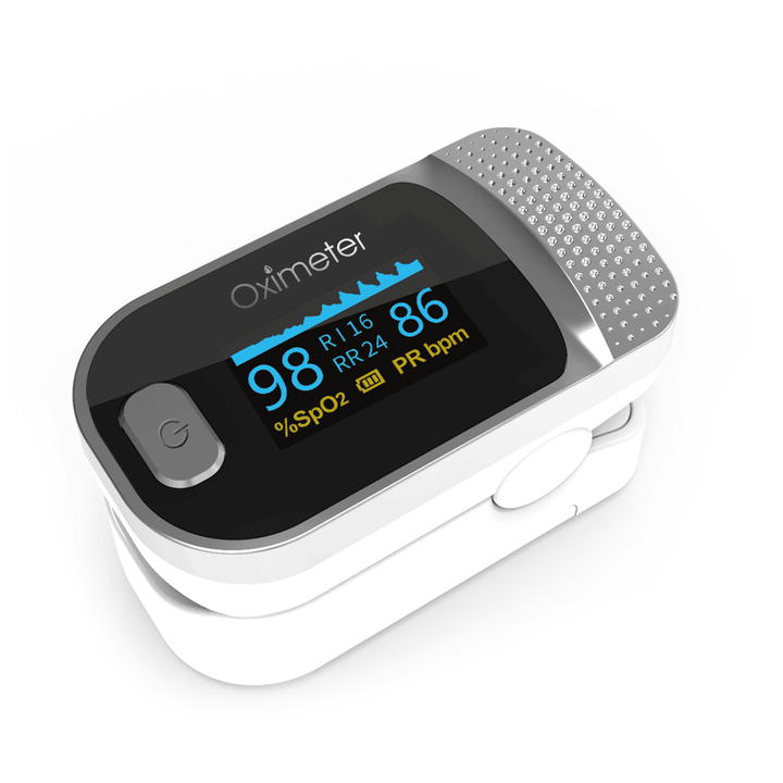 Boxym Finger Pulse Oximeter Respiratory Rate SPO2 PI PR Blood Oxygen Saturation Monitoring for Blood Oxygen Monitor - MRSLM