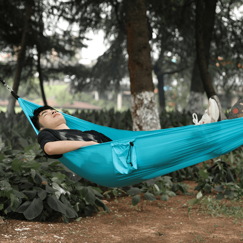 Ipree® Portable Nylon Hammock Lightweight Outdoor Camping Garden Swing Hanging Chair Max Load 200KG - MRSLM