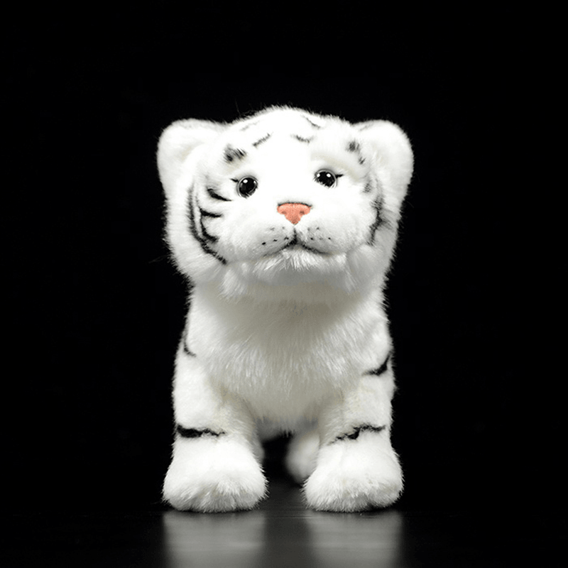 Simulation Standing Tiger Plush Toy White Cute - MRSLM