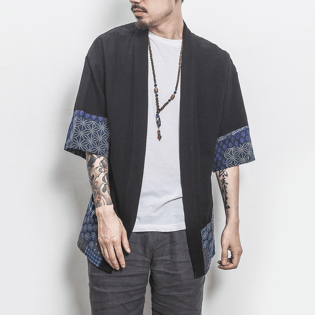 Cotton and Linen Retro Chinese Cardigan Tang Suit Men'S Clothing - MRSLM