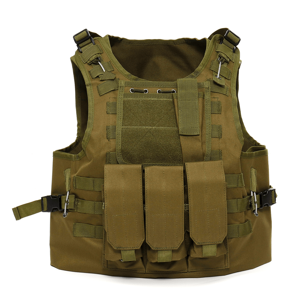 Outdoor Tactical Military Vest Sports Hunting Hiking Climbing Plate Carrier Paintball Combat Vest - MRSLM