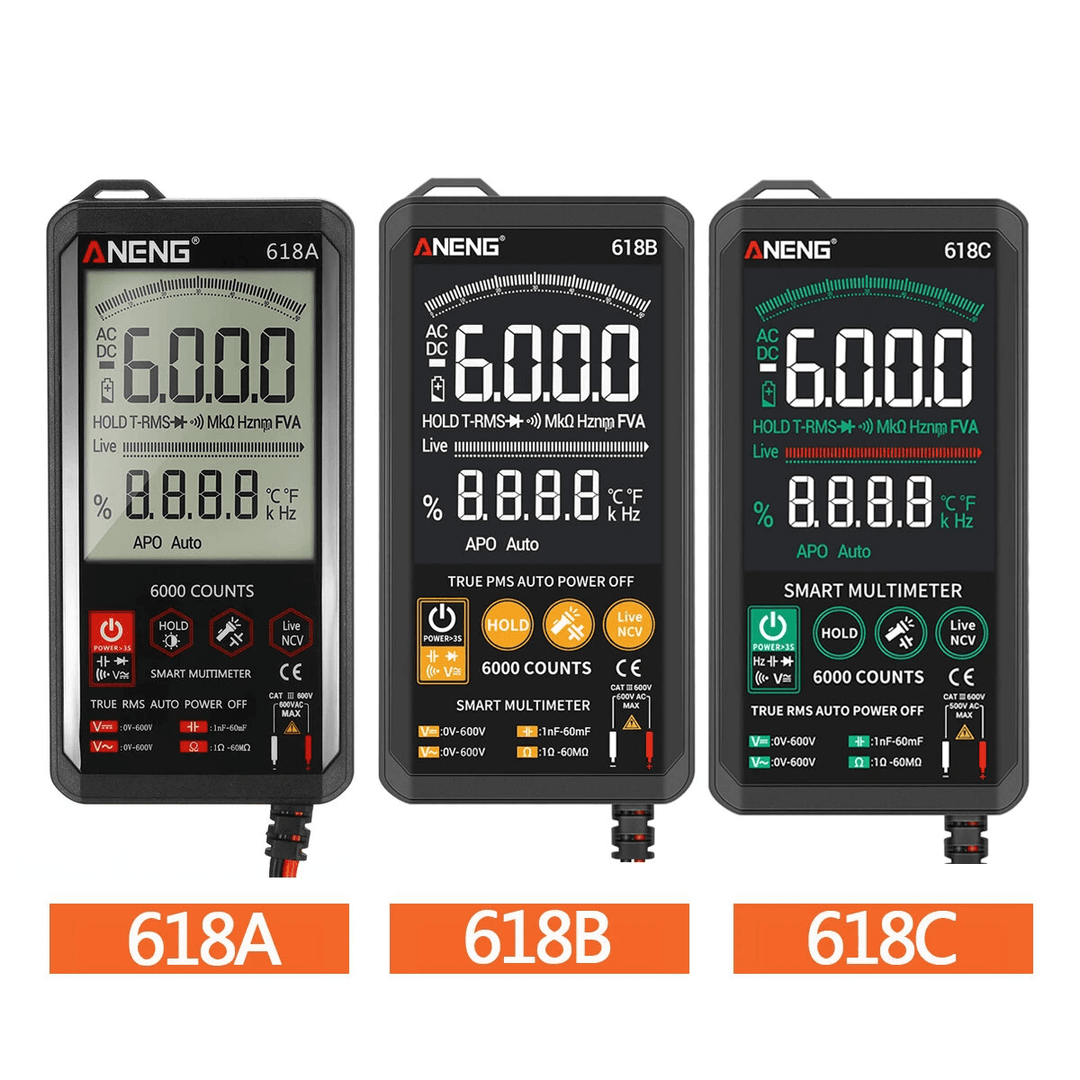 ANENG Smart Touch Digital Multimeter LCD Ohmmeter Auto Tester Voltmeter RMS - MRSLM