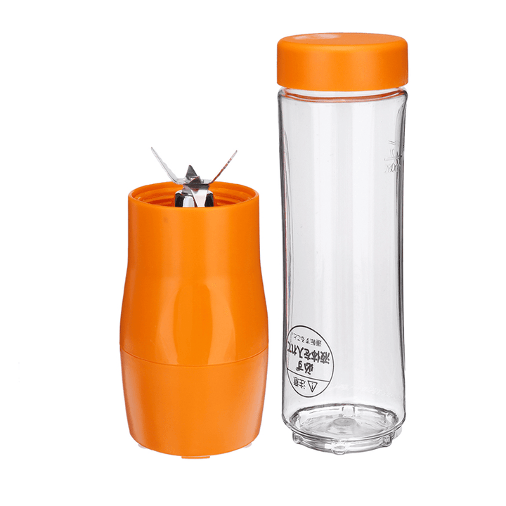 280ML 6 Blades Auto USB Rechargeable Juicer Fruit Maker USB Outdoor Blender Accompany Cup - MRSLM