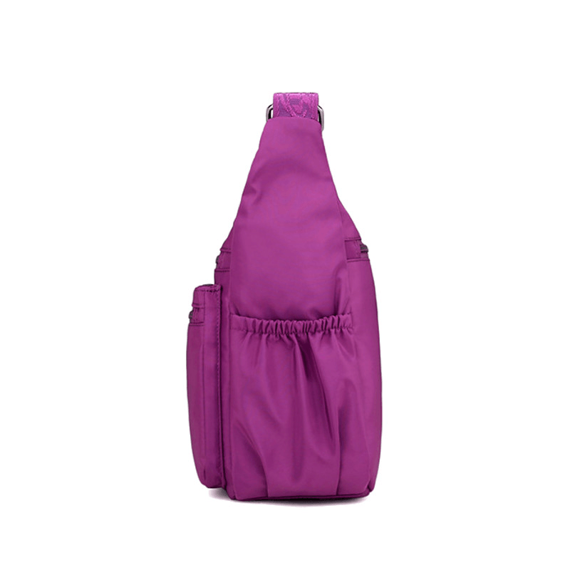 Women Nylon Light Shoulder Bags Multi Pockets Crossbody Bag - MRSLM