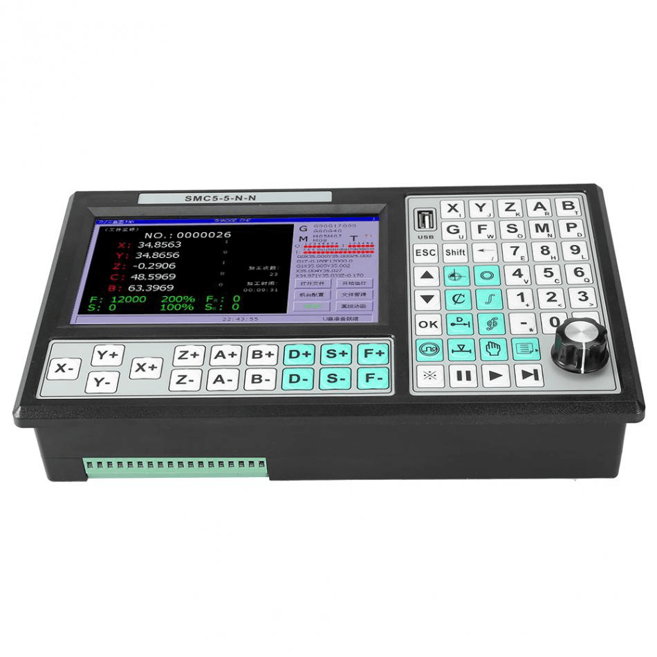 CNC 5 Axis Offline Controller 500KHZ Motion Controller Replace MACH3 USB for Engraving Machine - MRSLM