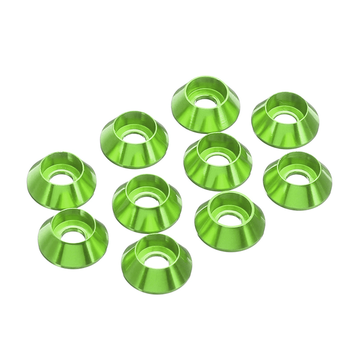 Suleve™ M6AN1 10Pcs M6 Cup Head Hex Screw Gasket Washer Nuts Aluminum Alloy Multicolor - MRSLM