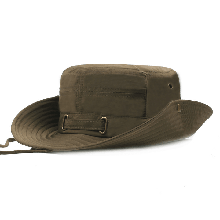 Mens with String Bucket Hat Outdoor Fishing Hat - MRSLM