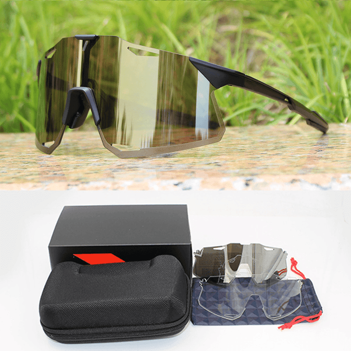 Color-Changing Cycling Glasses Outdoor Sports Mountain Bike Windproof - MRSLM