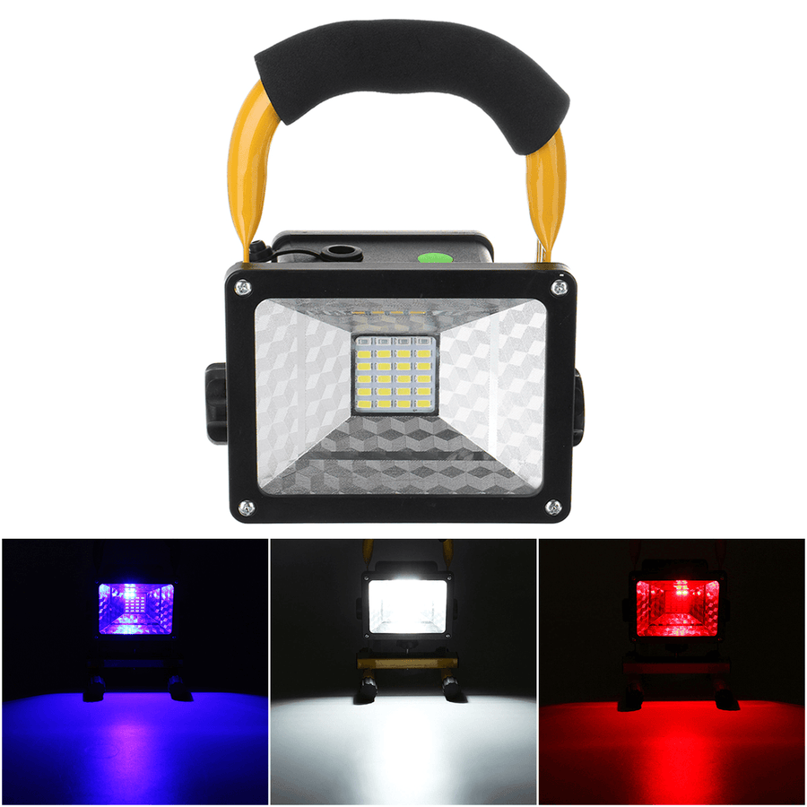 60W LED Flood Light Rechargeable Camping Light Portable Work Light for Outdoor Camping Hiking Fishing - MRSLM