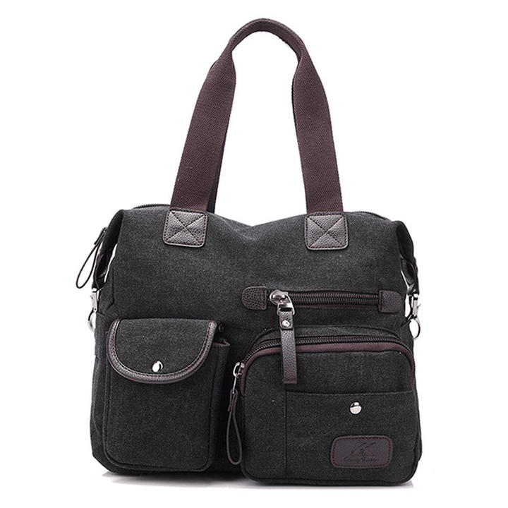 Women Canvas Large Capacity Sport Travel Crossbody Bag - MRSLM