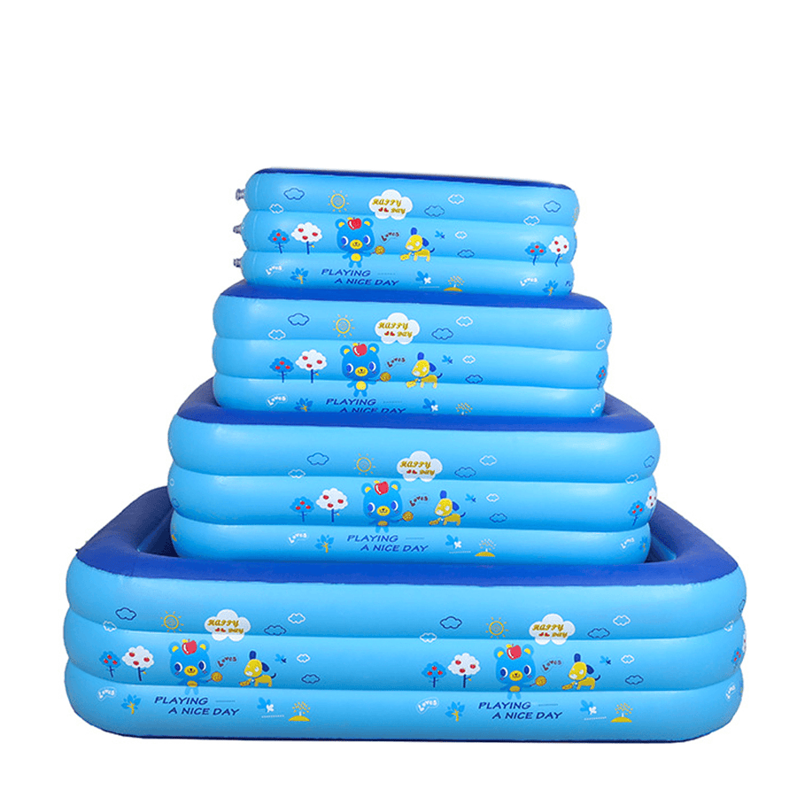 1.2/1.3/1.5/1.8M Kids Inflatable Swimming Pool Childs Toddlers Family Backyard Garden Pool - MRSLM