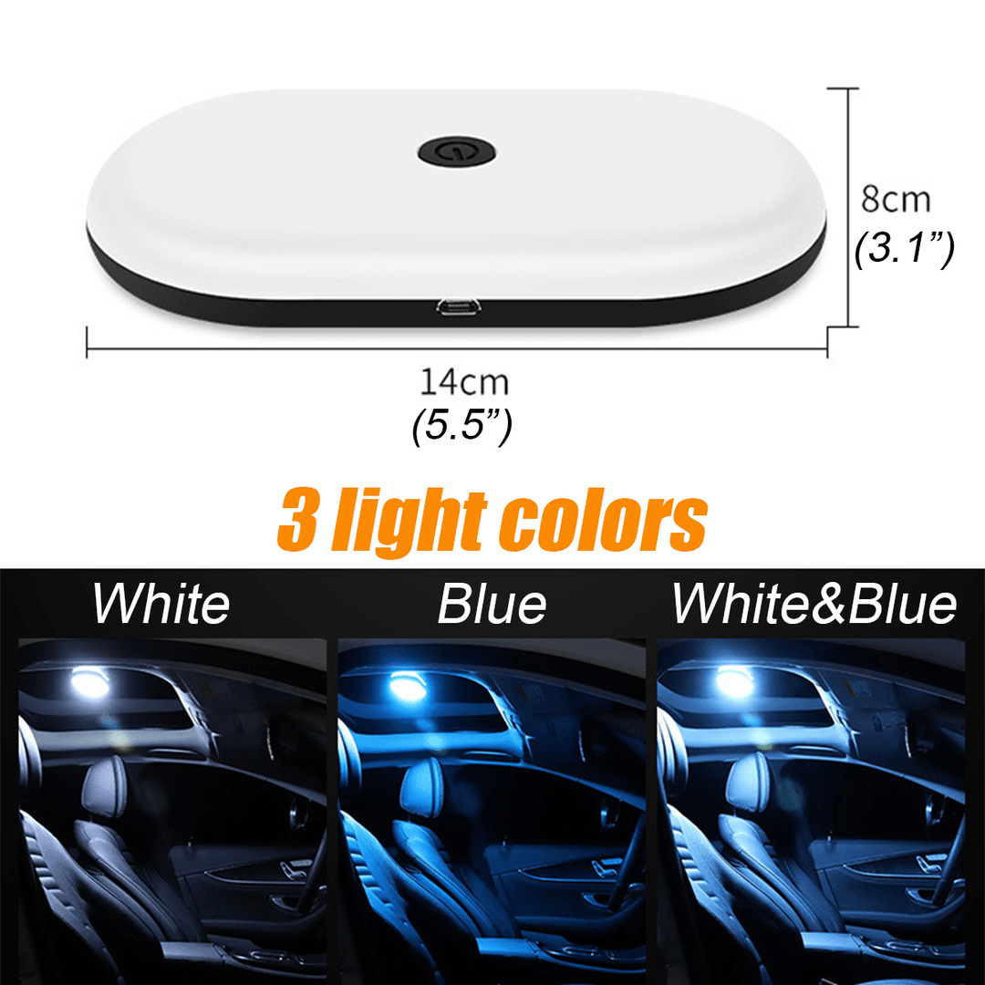 Car Roof Interior LED Reading Light Magnet Ceiling Lamp USB Convertible Light - MRSLM