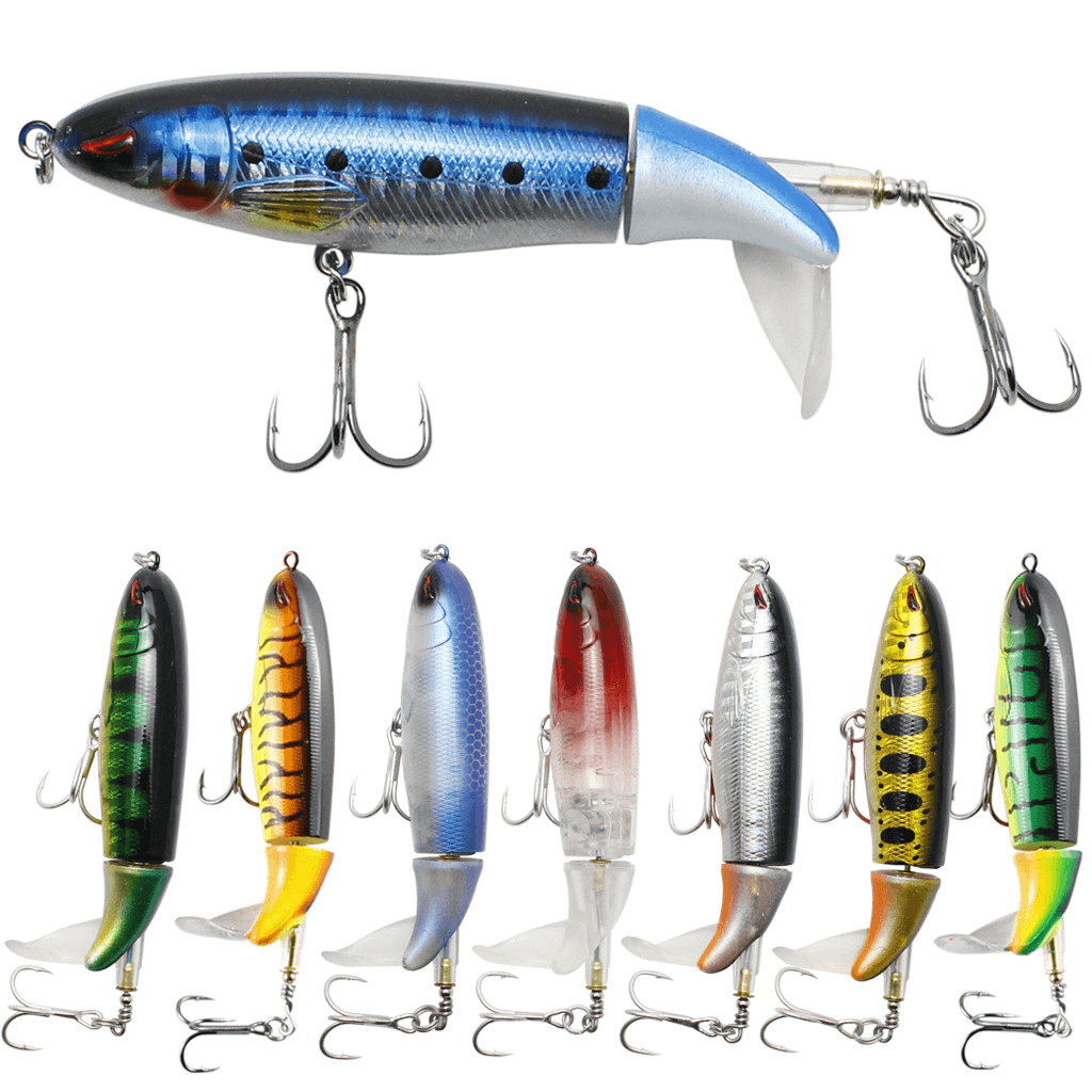 ZANLURE 5PCS 13G Floating Pencil Fishing Lures Hard Shell Plastic Fish Simulation Lures with 2 Hooks Fishing Tools - MRSLM