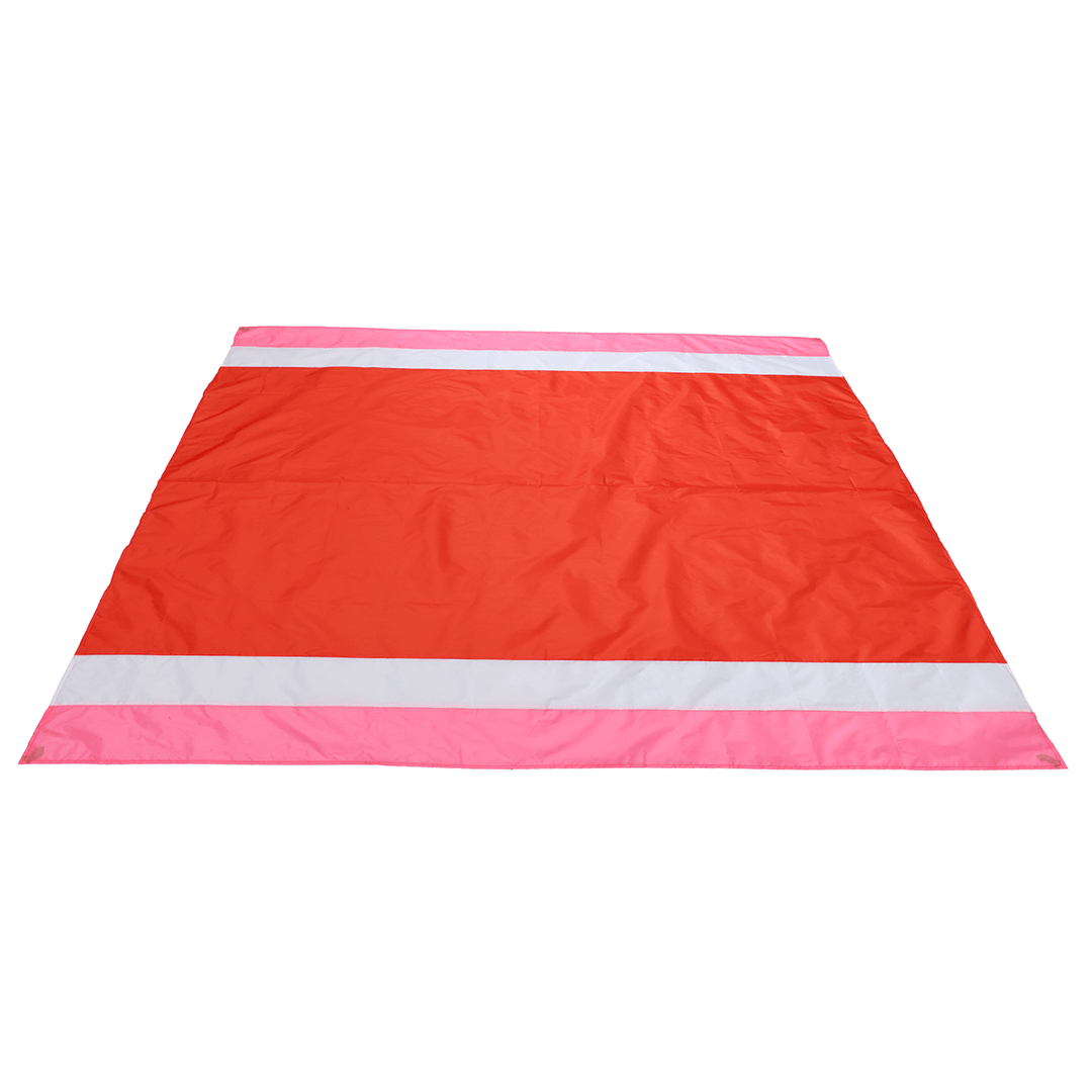 210X200Cm Waterproof Beach Blanket 4-6 Persons Lightweight Sand Resistant Beach Mat Picnic Mat with Storage Bag Peg for Camping Hiking - MRSLM