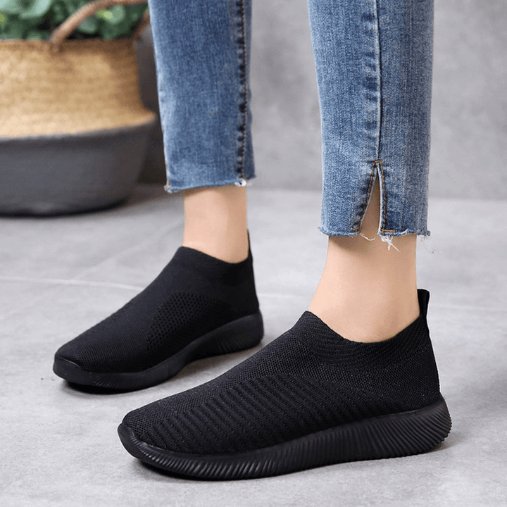 Large Size Women Mesh Outdoor Slip on Sneakers - MRSLM