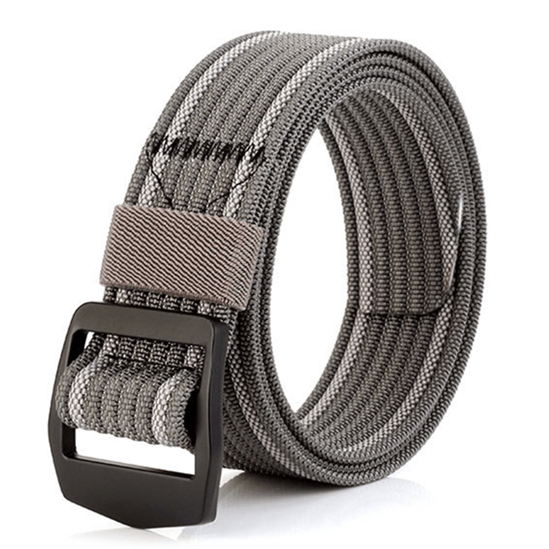 120CM Mens Stretch Braided Elastic Weave Nylon Military Belts Outdoor Sport Tactical Belt - MRSLM