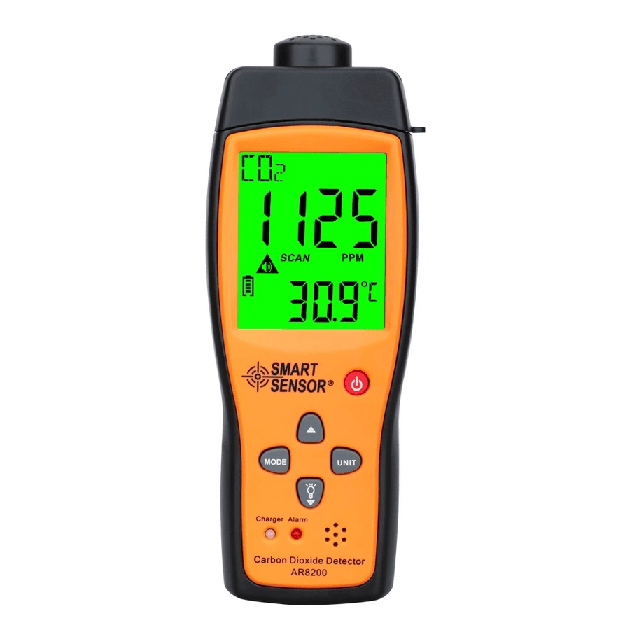 AR8200 Professional Gas Analyzer CO2 Meter Monitor Gas Detector Carbon Dioxide Detector Indoor Air Quality Monitor CO2 Tester - MRSLM