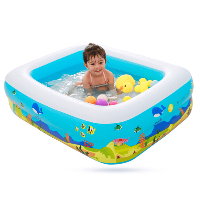 45.3X33.8X13.8'' Inflatable Swimming Pool Family Play Center Swim Baby Kids Child Backyard Garden - MRSLM