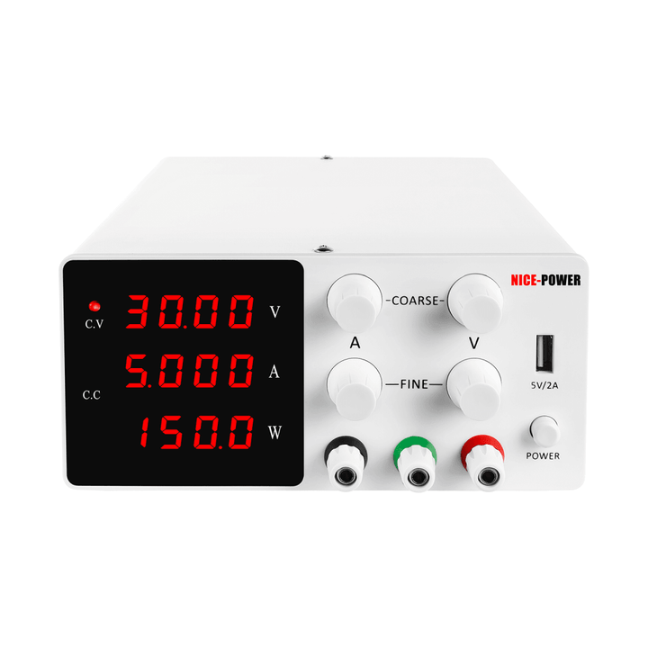 NICE-POWER SPS-W305 30V 5A Lab Switching DC Power Supply Adjustable Regulated Laboratory Power Source Current Stabilizer Voltage Regulator - MRSLM