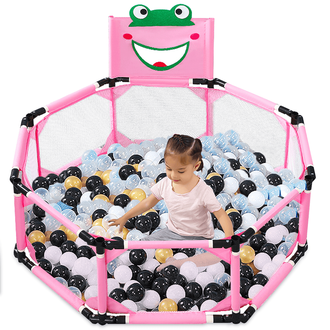 Foldable Portable Baby Playpen Square Children Toddler Kids Safety Fence Indoor Outdoor Play Pen Ocean Portable Ball Pit Pool - MRSLM