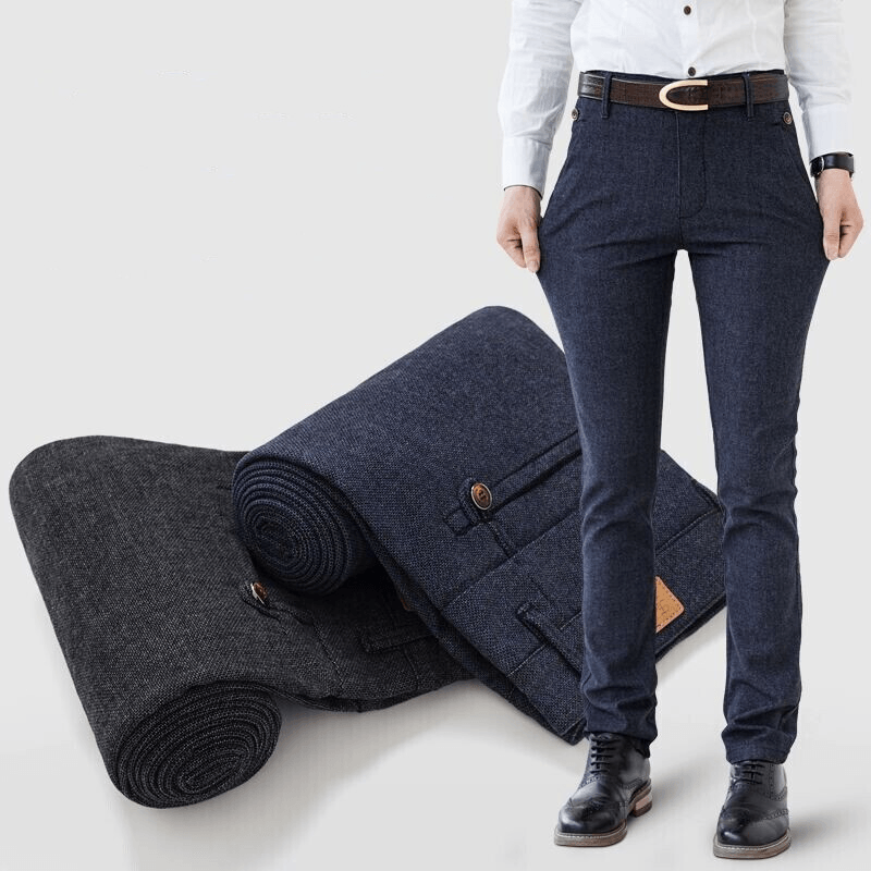 Men'S Casual Pants Business Casual Men'S Clothing - MRSLM