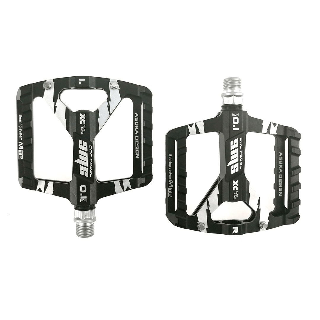 2Pcs Mountain Road Bike Aluminum Alloy MTB Pedals Flat Platform Bicycle Pedal - MRSLM