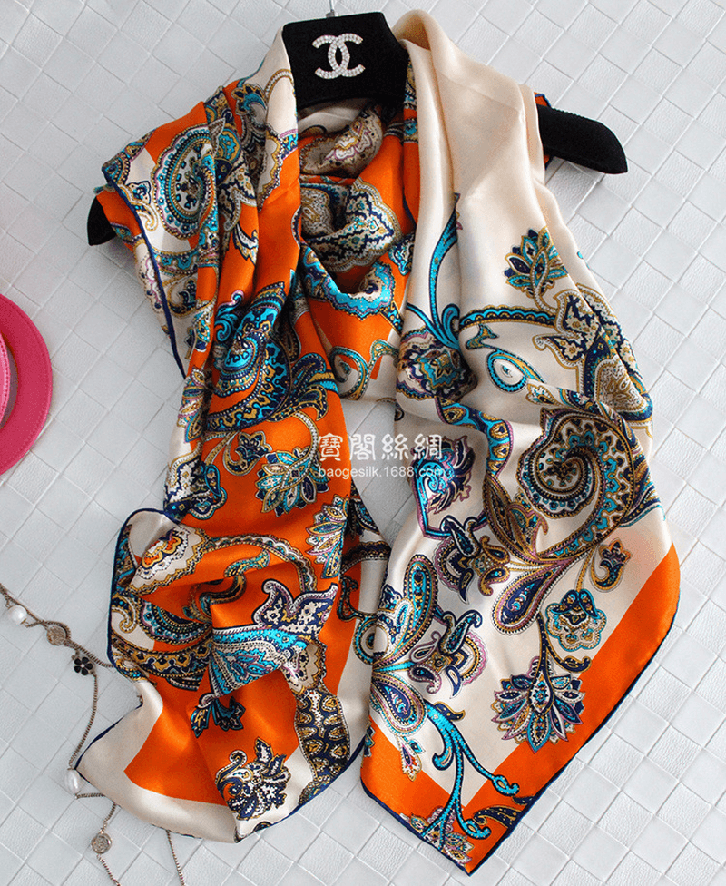 New Style Silk Scarf and Rich Cashew Nut Vine - MRSLM