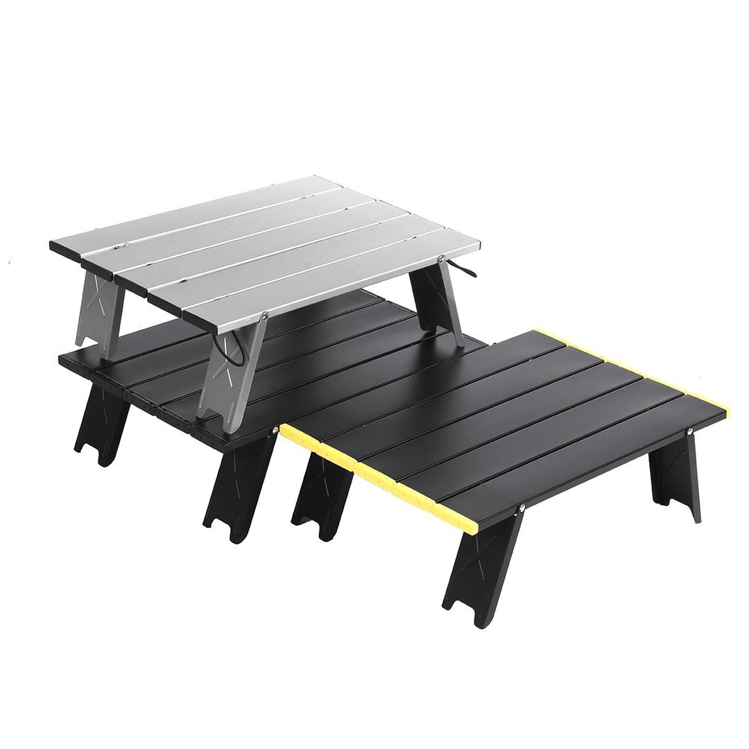 Ultralight Mini Outdoor Table Aluminum Alloy Folding Portable Picnic Desk for Wild Camping - MRSLM