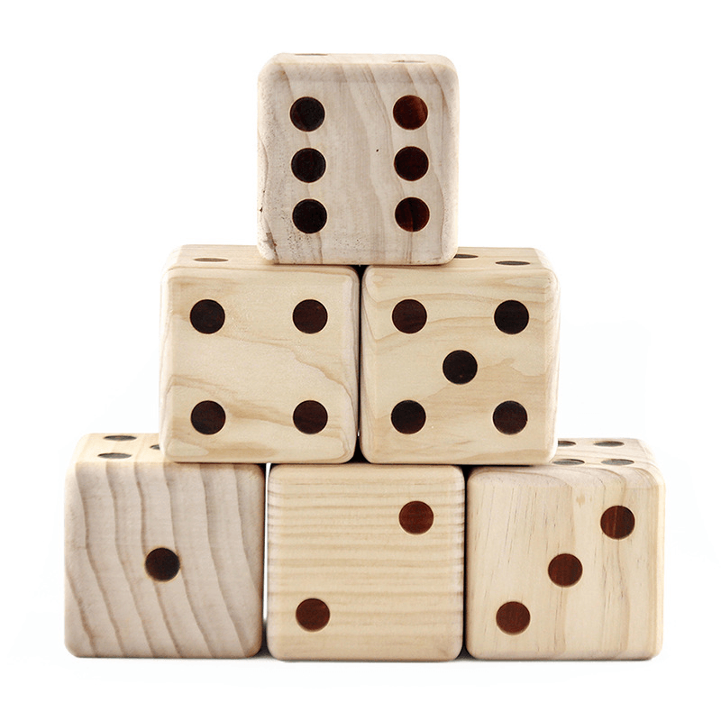 9Cm Big Dice, Hot Stamping Points, Color Garden Fun, Large Dice Dice, Wooden Dice - MRSLM