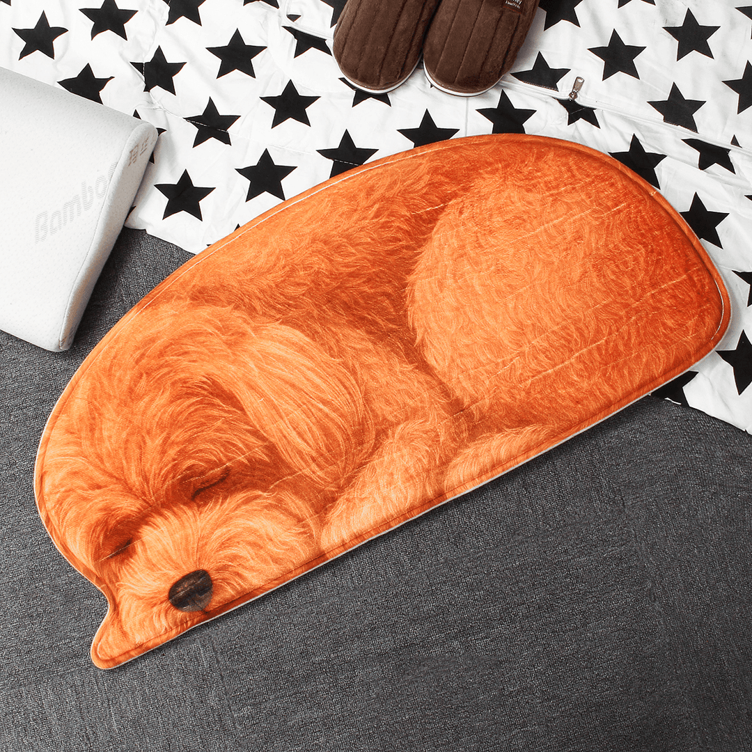 3D Cute Dog Pattern Doormat Indoor Print Door Mat Suedel Floor Rugs - MRSLM