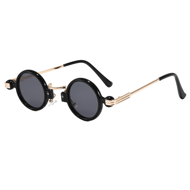 Steampunk Style Small Frame Sunglasses Personalized Hip-Hop round Sunglasses - MRSLM