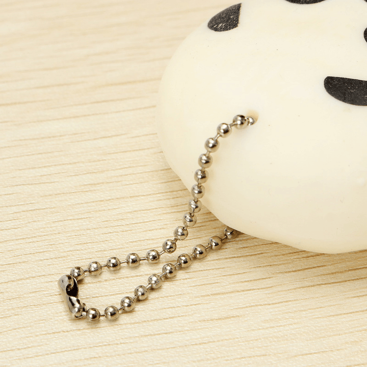 Squishy Squeeze Panda Sticky Rice Ball 5Cm Collection Ball Chain Phone Strap Decor Gift Toy - MRSLM