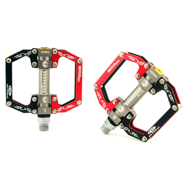 CNC Aluminum Alloy 3 Bearing Mountain Bike Pedal MTB Chromium Molybdenum Steel Pedals  - MRSLM