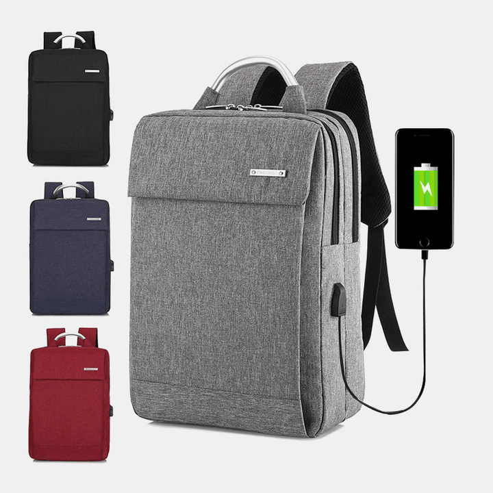 Men Women Large Capacity USB Computer Backpack - MRSLM