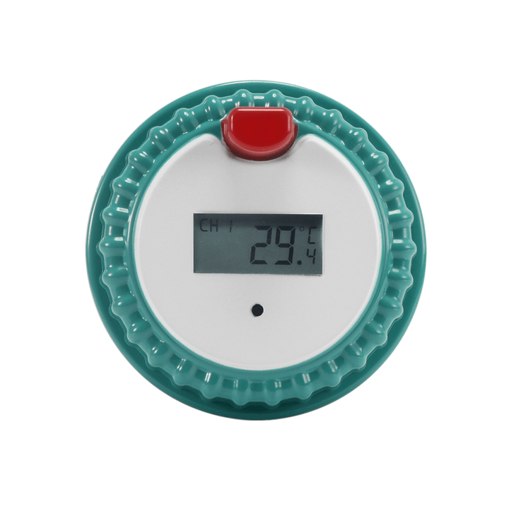 Solar Powered Digital Wireless Swimming Pool Thermometer SPA Floating Temperature Meter with 3 Channels Time Alarm Calendar - MRSLM