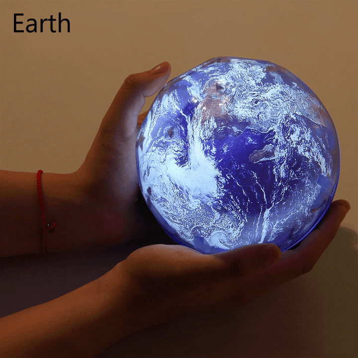 Starry Sky Earth Rotate Projector LED Night Light USB AA Battery Powered LED Night Lamp Novelty Baby Light - MRSLM