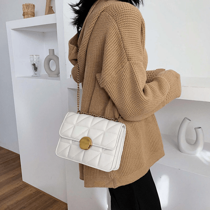 Women Faux Leather Fashion Shoulder Bag Crossbody Bag - MRSLM