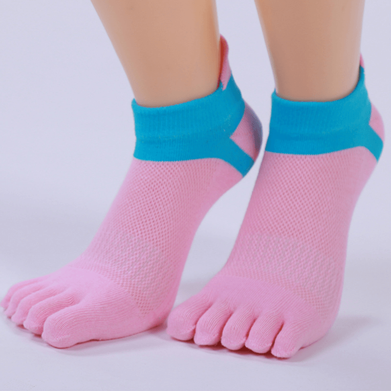 Women Five Toes Breathable Sports Yoga Sock Cotton Exercise Cycling Ankle Socks - MRSLM