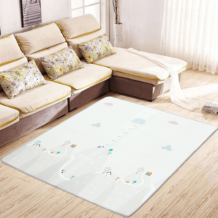 Baby Play Mat Toddler Playroom Activity Rug Nursery Dual Sided Carpet Blanket - MRSLM