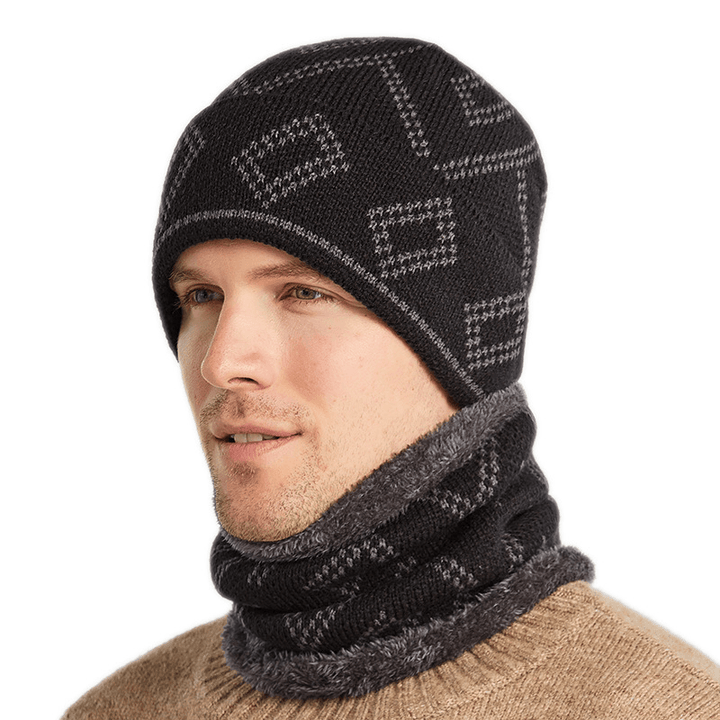 Hedging Hat with Thick Square Pattern to Keep Warm - MRSLM