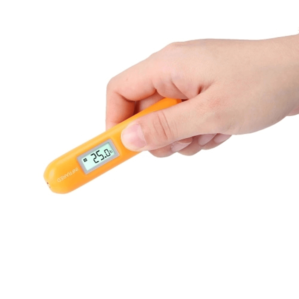 Mini Digital Infrared Temperature Detector Portable Temperature Measuring Pen with LCD Display Screen Compact for Body Temperature - MRSLM