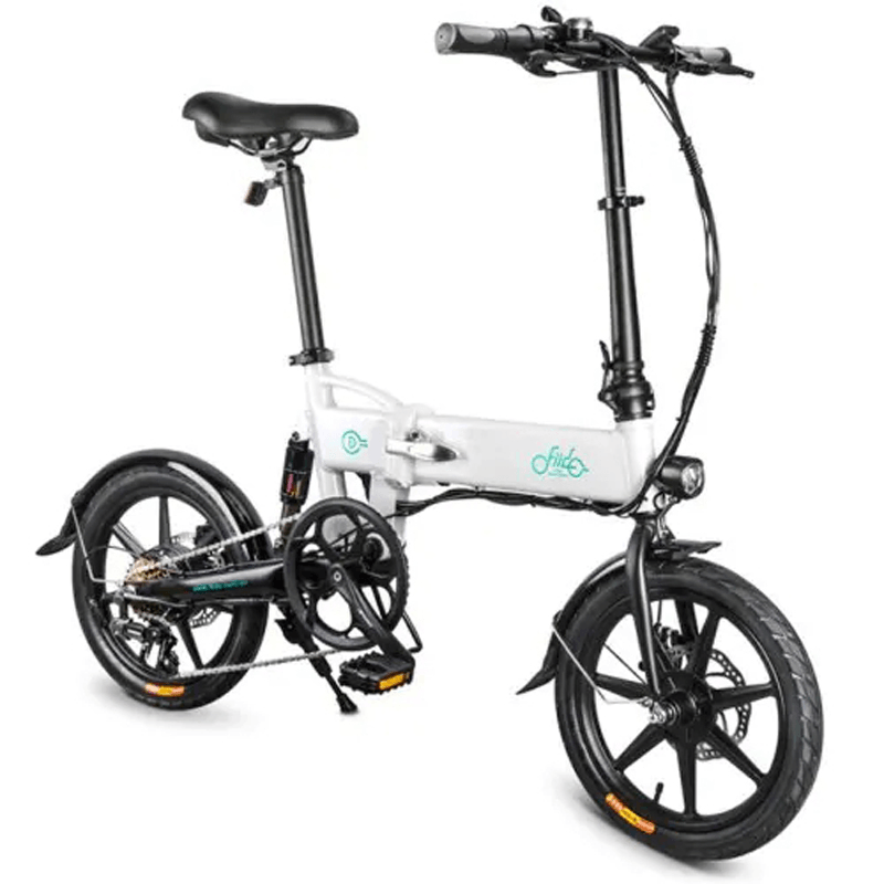 [US Direct] FIIDO D2S Shifting Version 36V 7.8Ah 250W 16 Inches Folding Moped Bicycle 25Km/H Max 50KM Mileage Electric Bike US Plug - MRSLM