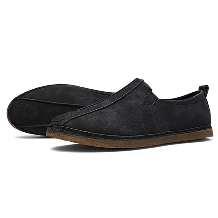 Men Comfortable Soft Sole Suede Loafers - MRSLM