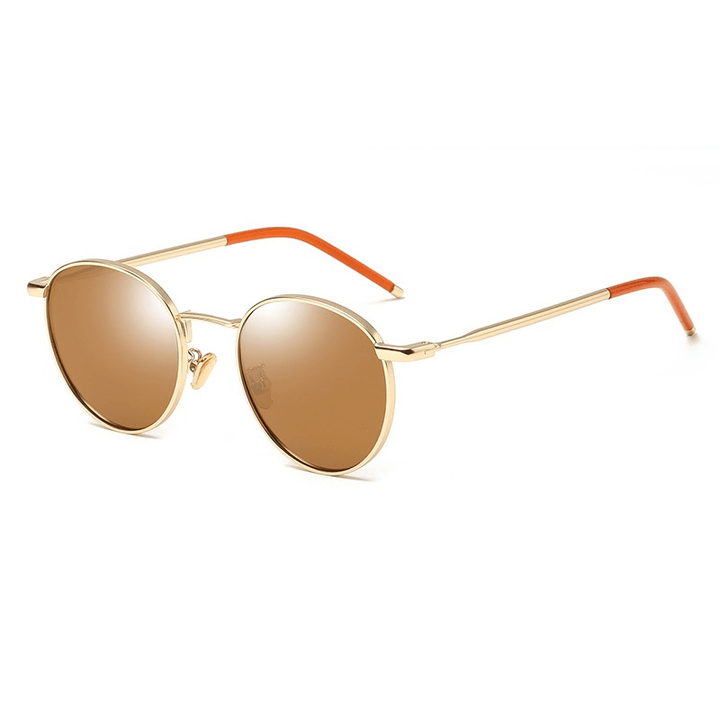 Women'S round Frame Retro Polarized Sunglasses - MRSLM