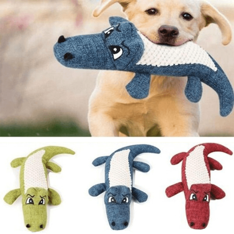 Durable Dog Chew Sound Squeaky Toy Bite Resistant Toys Plush Linen Pet Toys Puppy - MRSLM