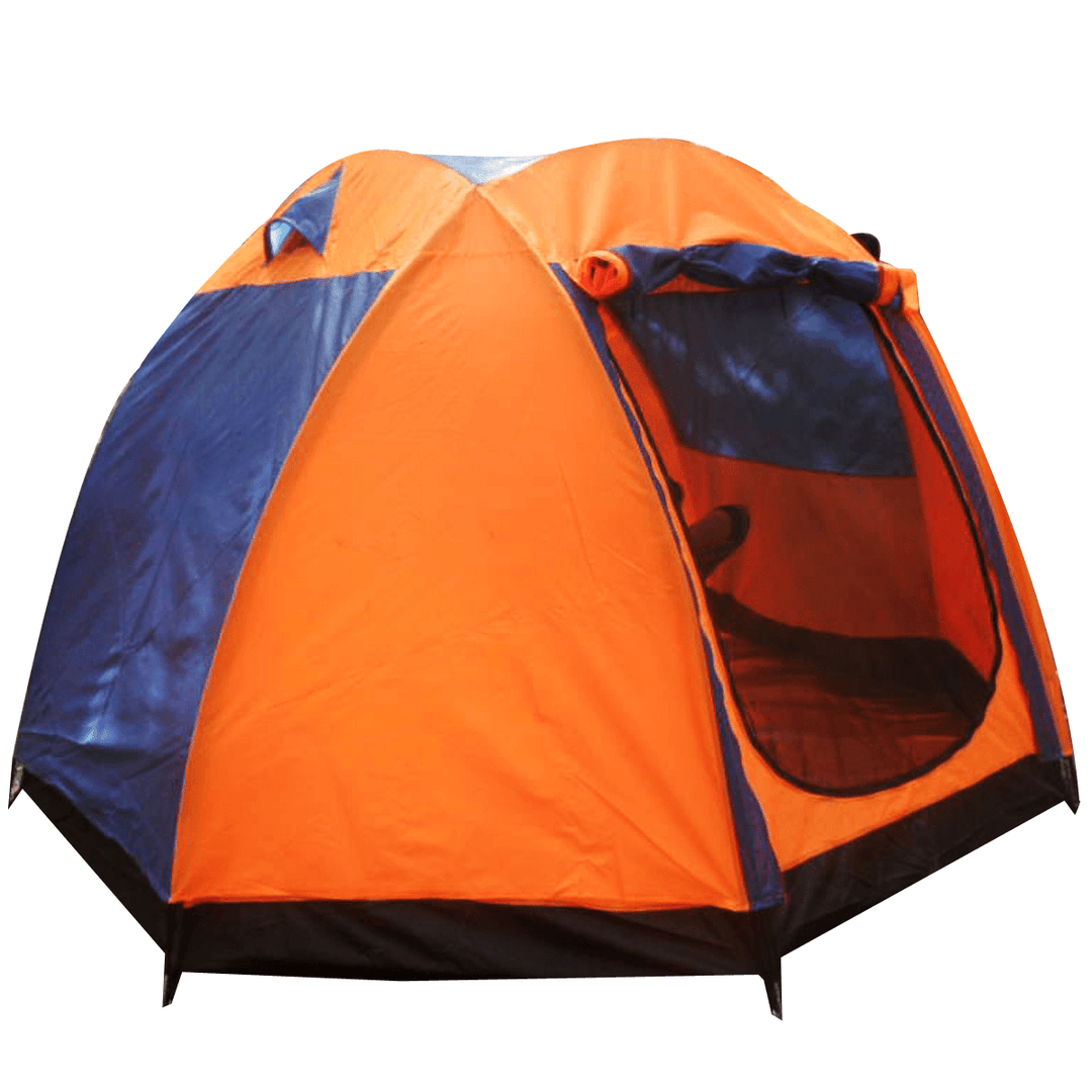 Outdoor 5-6 People Large Tent Waterproof Double Layer Family Canopy Sunshade Outdoor Camping - MRSLM