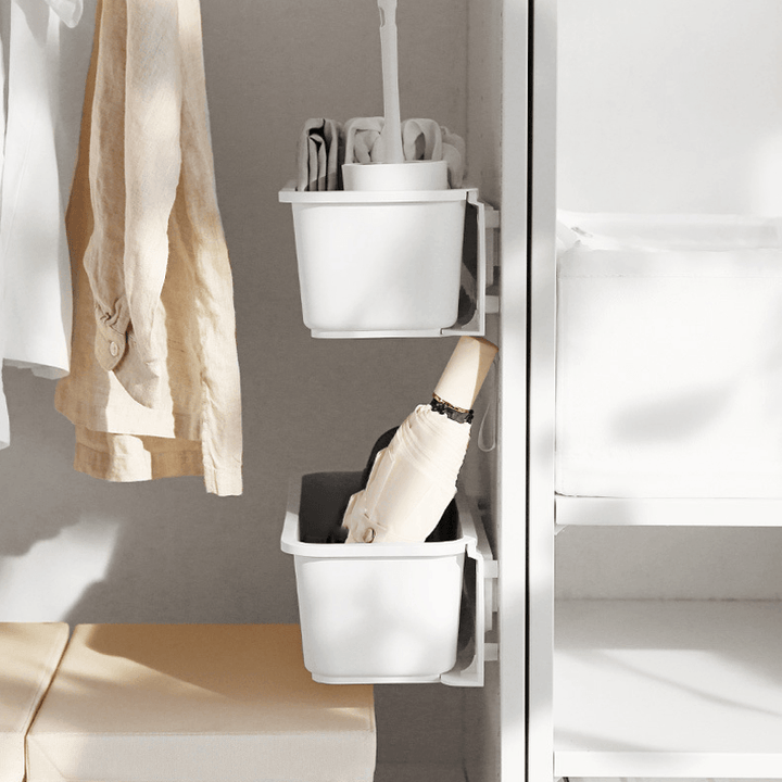 Kitchen Toilet Multifunctional Hanging Storage Basket Wall-Mounted Storage Drawer Seasoning Shelf Rack Cabinet Push-Pull Basket - MRSLM