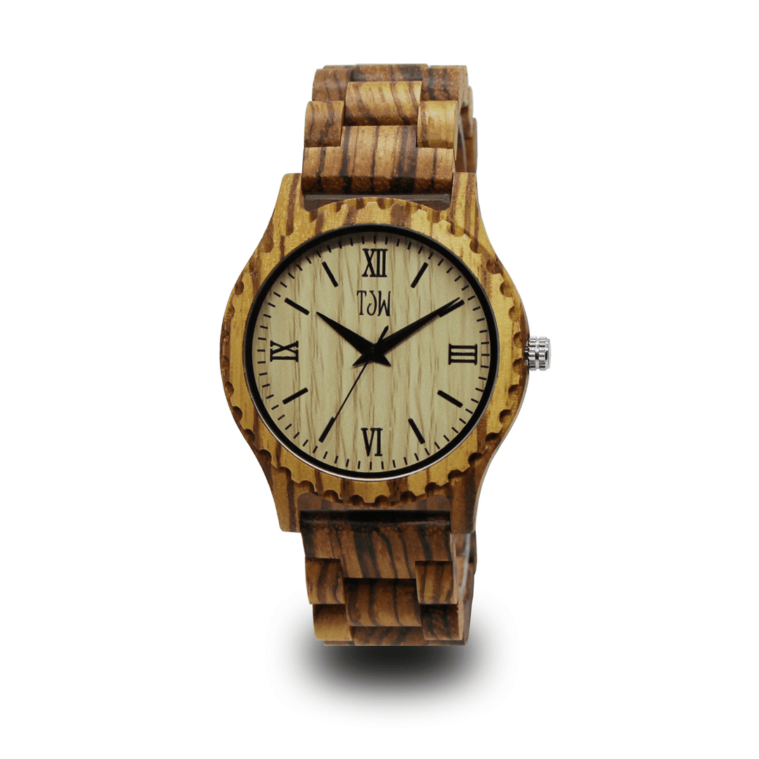 Fashion Wooden Watch Simple Dial Men Fashion Watch Quartz Watch - MRSLM