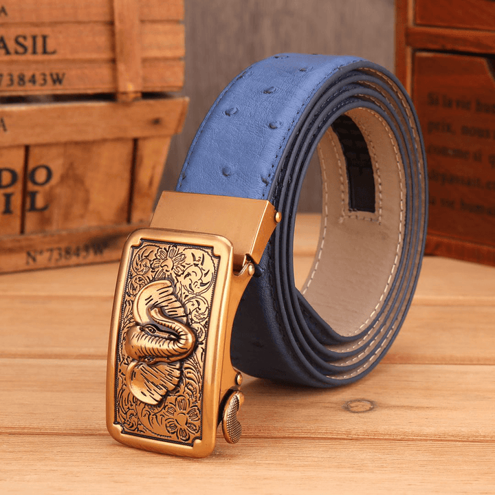 125CM Men Business Genuine Leather Belt - MRSLM